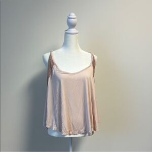 POL Shimmer Pink Tank Top S